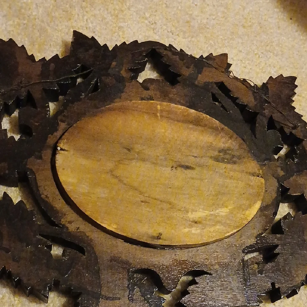 Vintage Leaf Design Wall Mirror